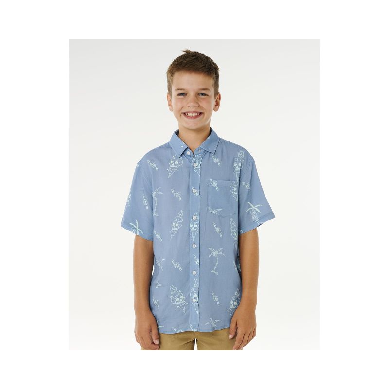 RIP CURL Eternal Shred Ss Shirt-Boy blue