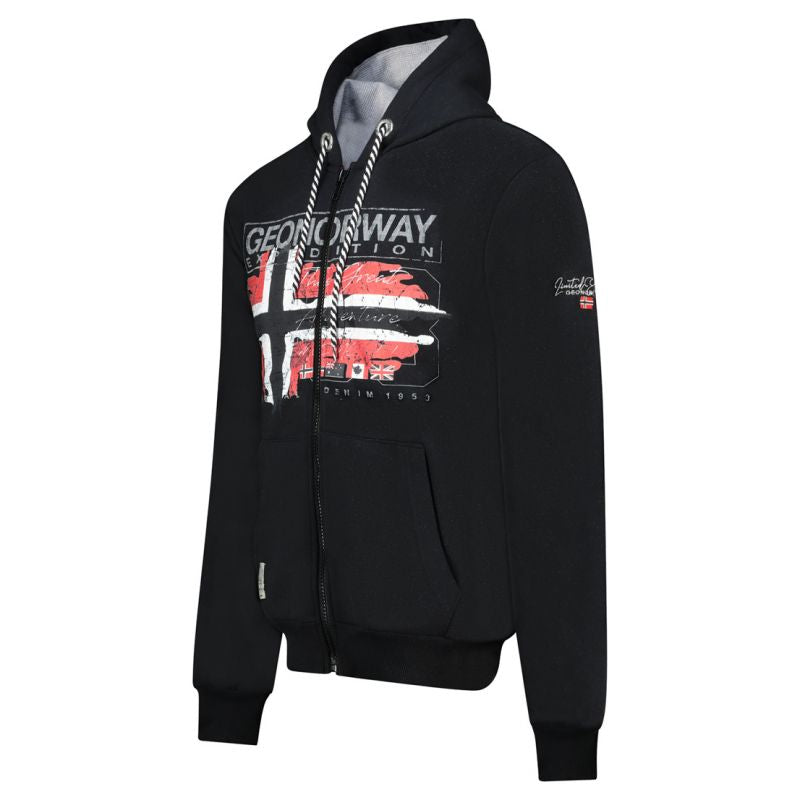 Geographical Norway Grusty DB 100 M sweatshirt WZ3083H/GN-Black Clothing/Outdoor/Geographical Norway Your Sports Performance