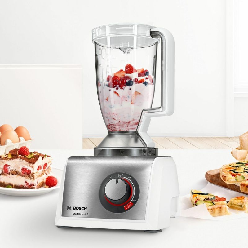 Bosch MultiTalent 8 MC8125814 Food Processor (1250W; white-silver) AGD - Produkty/Roboty kuchenne Your Sports Performance