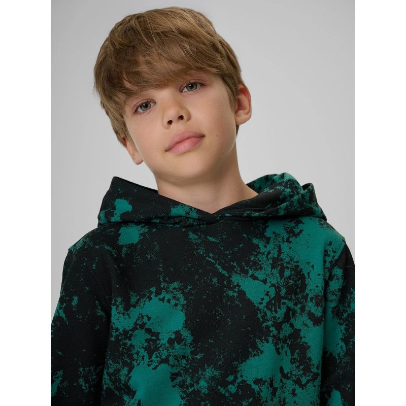 Boy's regular hooded sweatshirt 4F 4FJKAW26TSWSM3154-90A