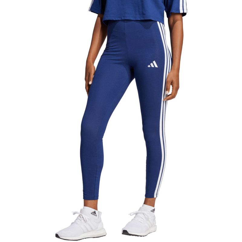 adidas Essentials 3-Stripes Cotton Women's Leggings Dark Blue JE0067