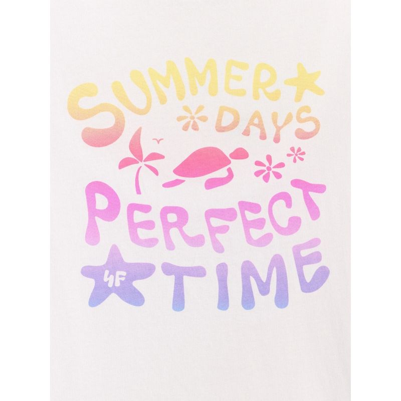 Girls' cotton T-shirt 4F 4FJRSS26TTSHF3913-10S