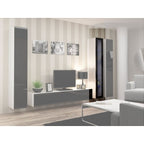 VIGO glass display cabinet '180' 180/40/30 white/black Bufety i witryny/Bufety i witryny na drewnianej podstawie Your Sports Performance