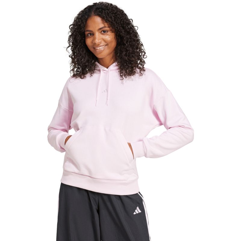 Women's adidas Essentials Small Logo Feel Cozy Hoodie Pink JN1856 In preparation Adidas