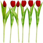 BOUQUET OF 7 RED TULIPS 31 CM LIKE LIFE SPRING DECORATION Home and Garden/Equipment Your Sports Performance