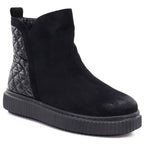 Women's insulated black ankle boots Potocki Z25-JE19365