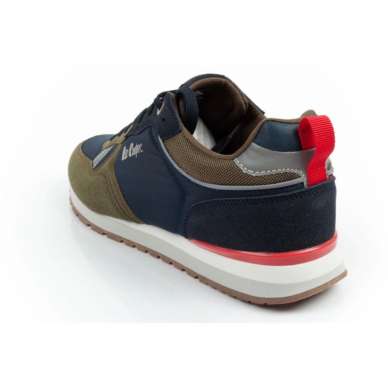 Lee Cooper men's sneakers, fashionable, comfortable, durable, navy blue, khaki Lee Cooper