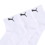 Puma Cushioned Quarter Socks 3 Pack White 938581 02