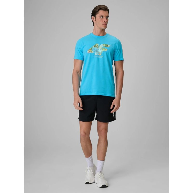Men's regular printed T-shirt 4F 4FRSS26TTSHM4305-33S