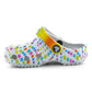 CROCS CLASSIC DISCO DANCE PARTY CLOG T SHIMMER/MULTI FLOPS 208096-0ZT Crocs