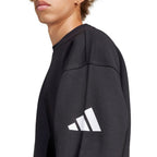 Men's adidas Essentials Loose Fit 3 Bar Logo Sweatshirt Black JF3542 In preparation Adidas