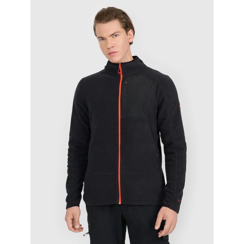 Polartec regular men's fleece with stand-up collar 4F 4FWAW25TFLEM333-020S 4f