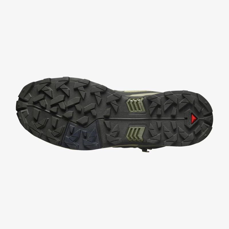 Salomon X Ultra 5 Mid GTX hiking shoes - peat/gray green/blue Footwear Your Sports Performance