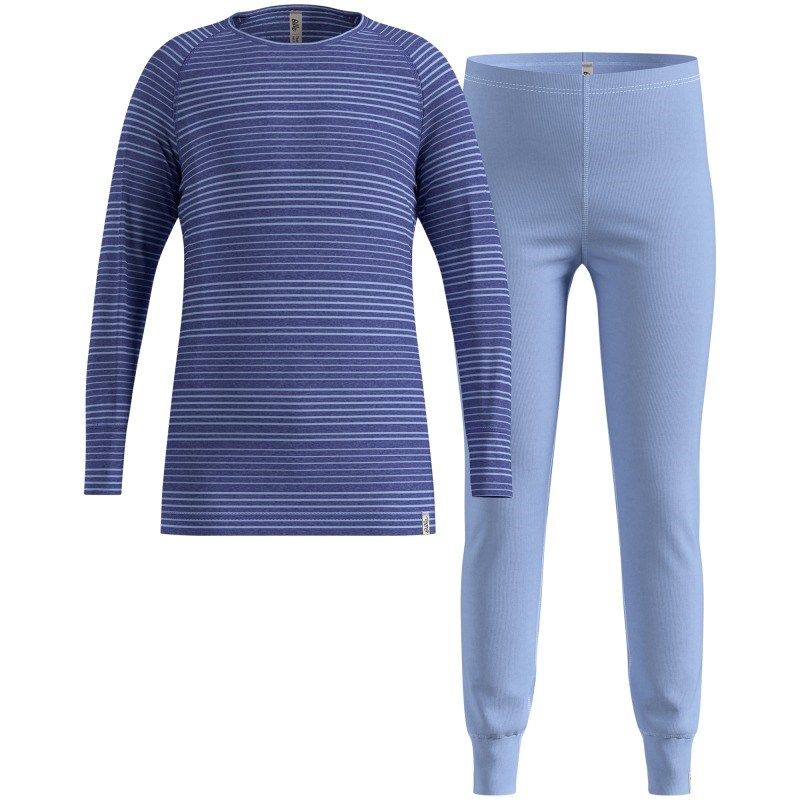 Thermal underwear - Odlo Set long ACTIVE WARM SET size 152cm Navy blue Odzież militarna/Bielizna termoaktywna Your Sports Performance