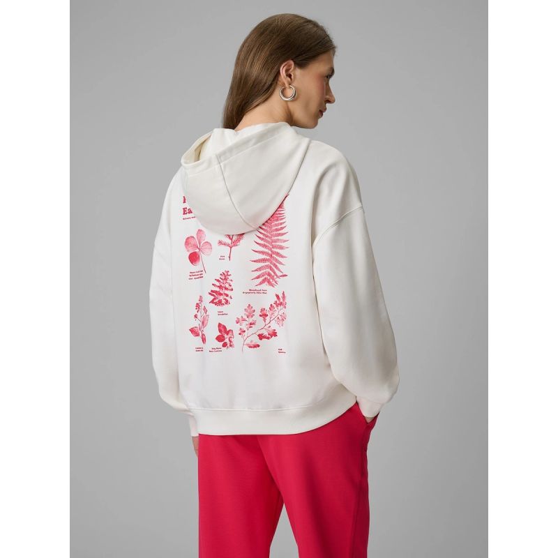 Women's loose sweatshirt with hood 4F 4FRSS26TSWSF2836-11S 4f