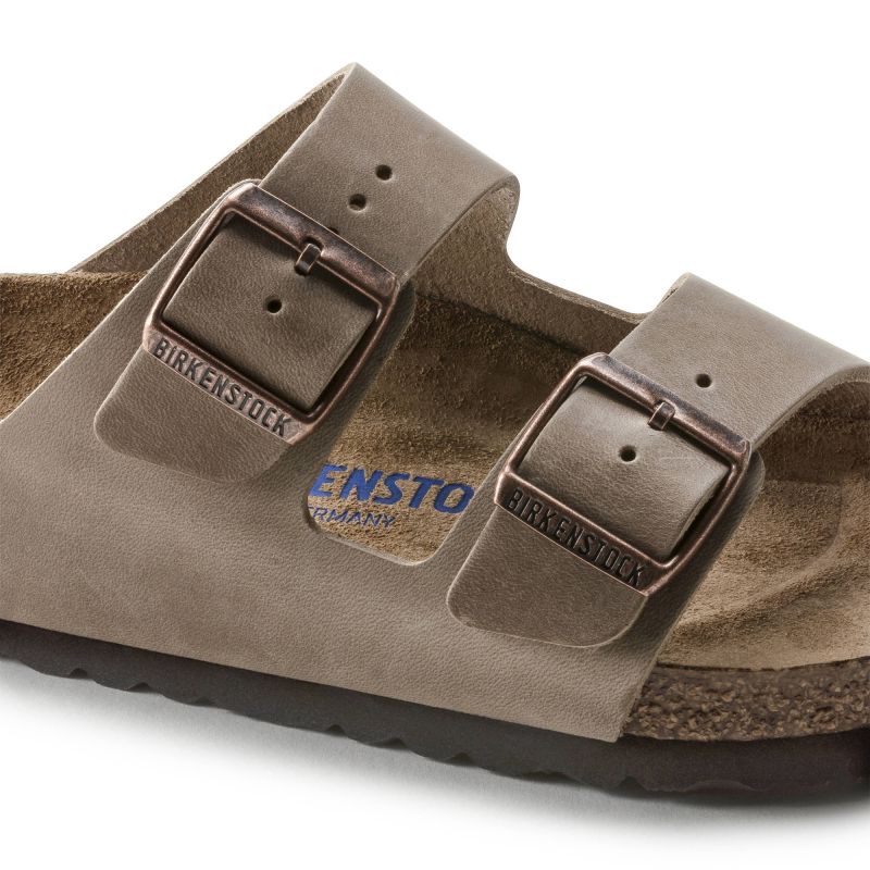 Birkenstock Arizona Soft Footbed Oiled Leather Tabacco Brown Narrow Women's/Men's Slides (0552813) Footwear/Lifestyle/Birkenstock/Klapki/chodaki Birkenstock