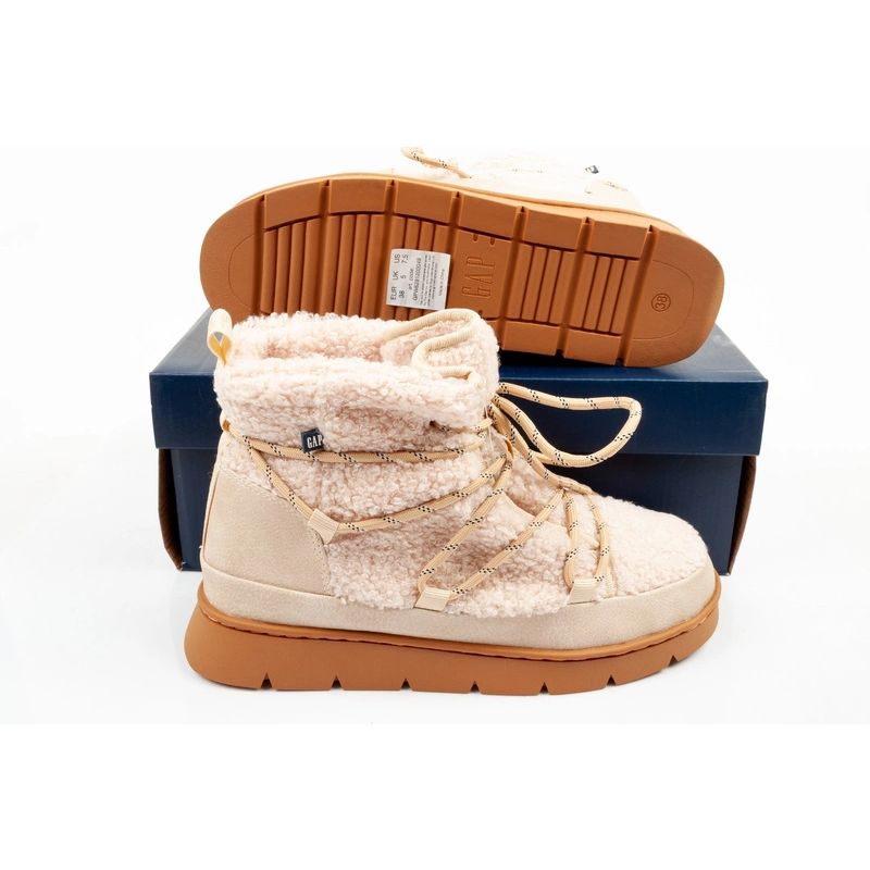 GAP women's shoes Richmond winter ankle boots beige insulated