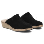 Black leather wedge sandals Filippo DK7567 Filippo