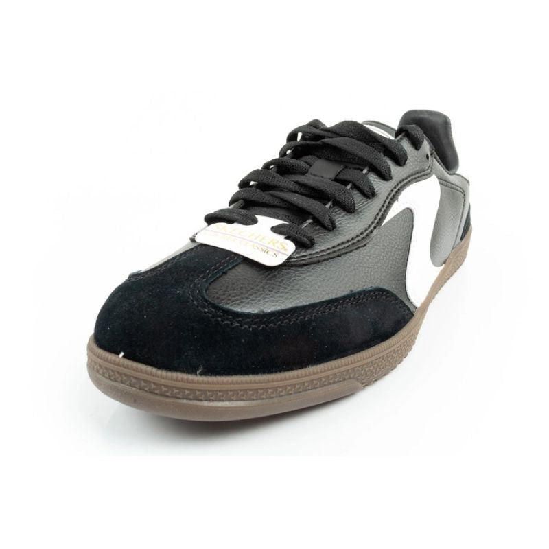 Skechers Kickoff women's sports shoes sneakers black leather Skechers