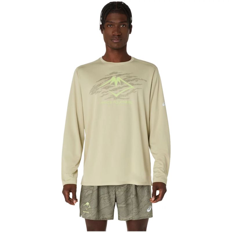 ASICS Fujitrail Logo LS Top 2011D391-300 Green L In preparation Your Sports Performance