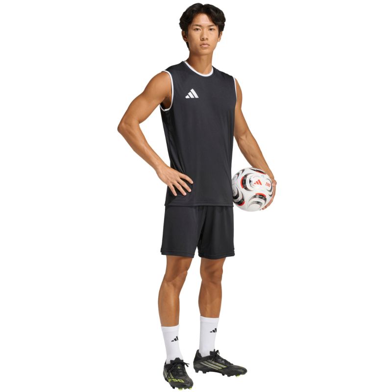 Men's adidas Entrada 26 Sleeveless Jersey Black KB3929