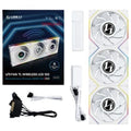 Lian Li UNI FAN TL Wireless LCD Lüfter fan, ARGB, PWM, 3er-Pack incl. Controller - Reverse Blade, 120 mm, weiß Chłodzenie/Chłodzenie - wentylatory Your Sports Performance