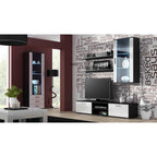 SOHO hanging display cabinet, black/white gloss Bufety i witryny/Bufety i witryny na drewnianej podstawie Your Sports Performance