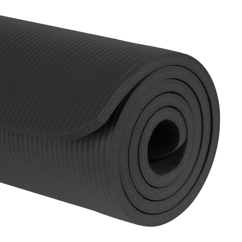 REBEL ACTIVE GYMNASTIC MAT FOR YOGA, PILATES, FITNESS, 183X61CM, THICKNESS 6MM, TPE MATERIAL RBA-3152-BK To be categorized Your Sports Performance