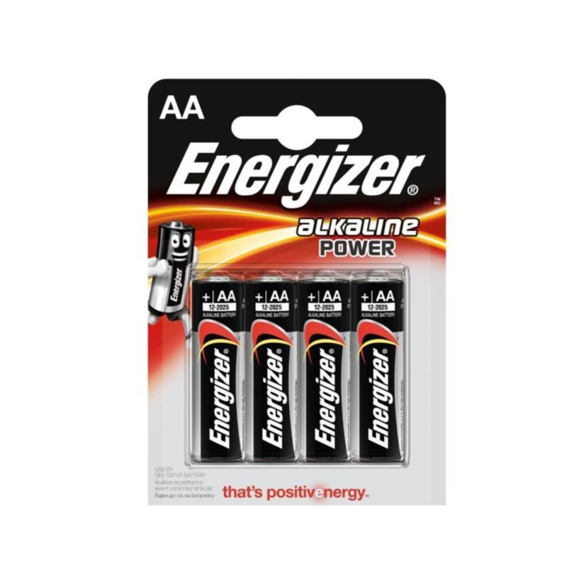 LR06 AA ENERGIZER batteries blister pack of 4 In preparation Your Sports Performance