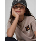Girls' regular printed T-shirt 4F 4FJKAW26TTSHF4424-83S