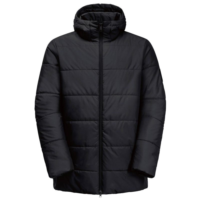Men's transition jacket Jack Wolfskin DEUTZER LONG JKT M black breathable material black (1207451_6000) In preparation Your Sports Performance