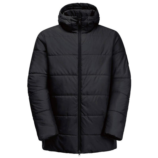 Men's transition jacket Jack Wolfskin DEUTZER LONG JKT M black breathable material black (1207451_6000) In preparation Your Sports Performance