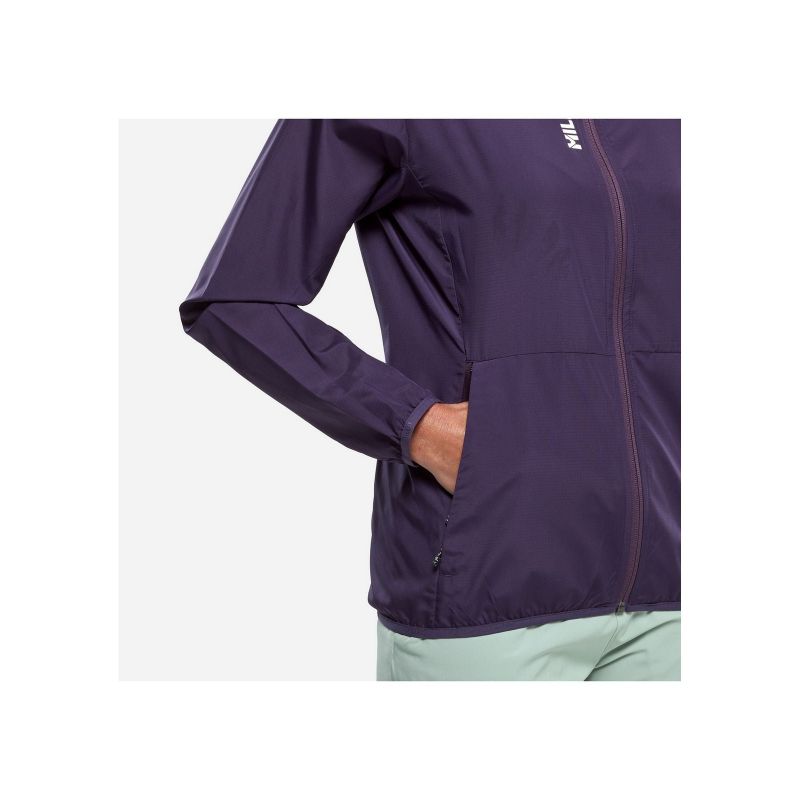 MILLET Parmelan Windbreaker Hoodie Women's Jacket Purple
