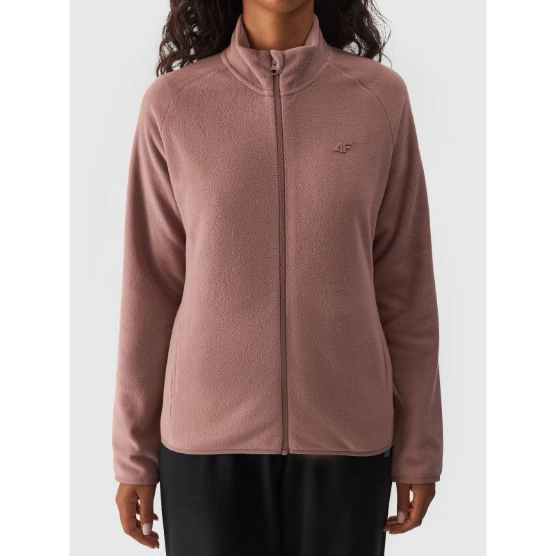 Regular women's fleece with stand-up collar 4F 4FWMM00TFLEF294-83S *Kategoria tymczasowa Your Sports Performance