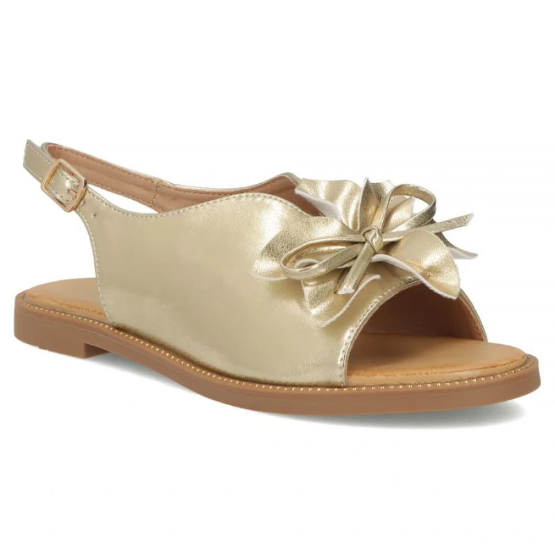 Women's gold flower sandals Filippo DS7891