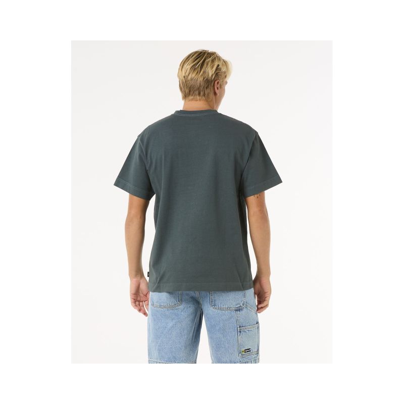RIP CURL Raw Energy Zine Tee T-Shirt, turquoise