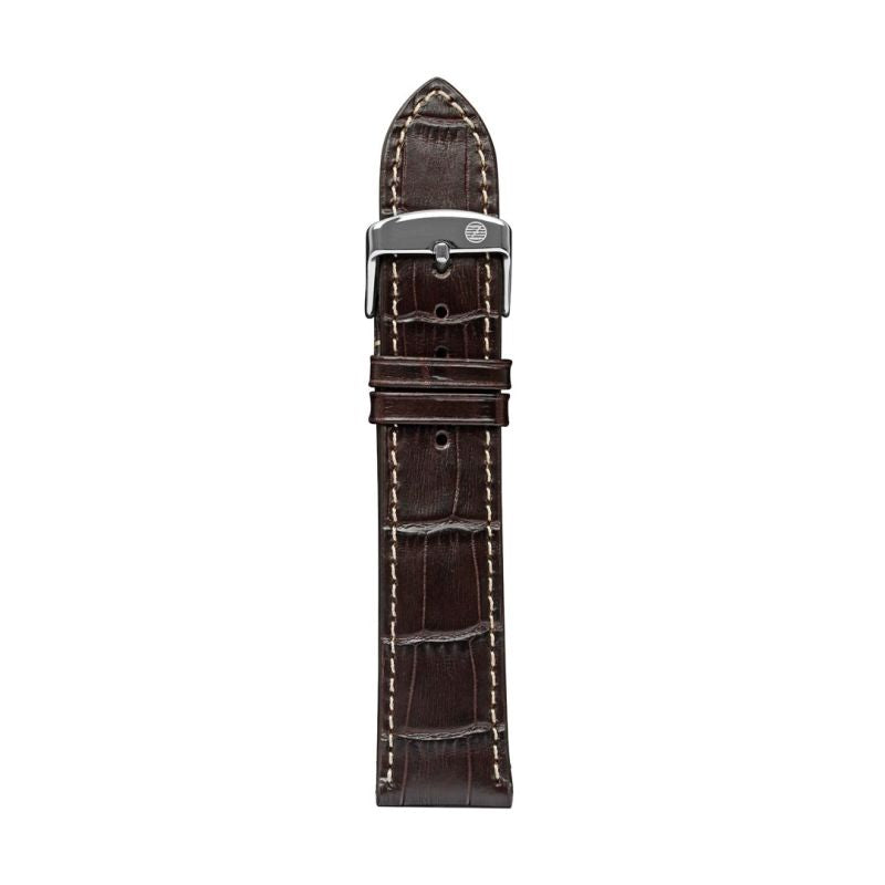 Zeppelin brown leather strap, 20 mm Akcesoria sportowe i turystyczne/Zegarki sportowe Your Sports Performance