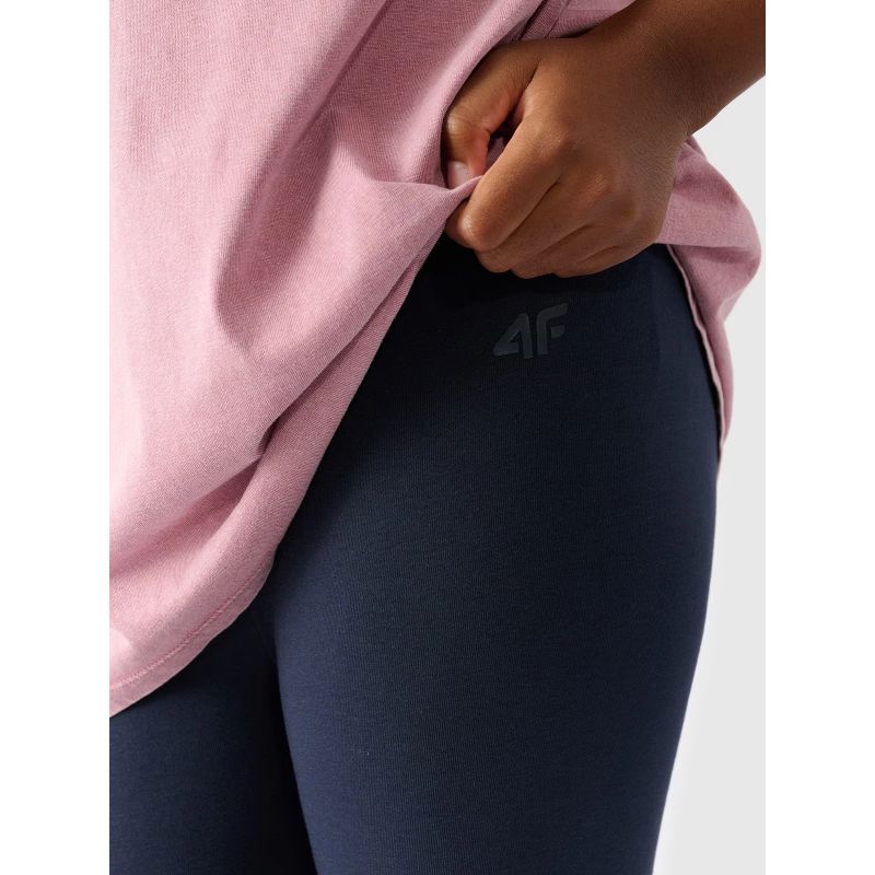 Girls' knitted leggings 4F Junior 4FJWMM00TTIGF178-31S *Kategoria tymczasowa Your Sports Performance