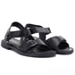 Women's black leather sandals Vinceza 26-62303 Vinceza