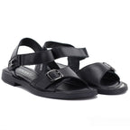 Women's black leather sandals Vinceza 26-62303 Vinceza