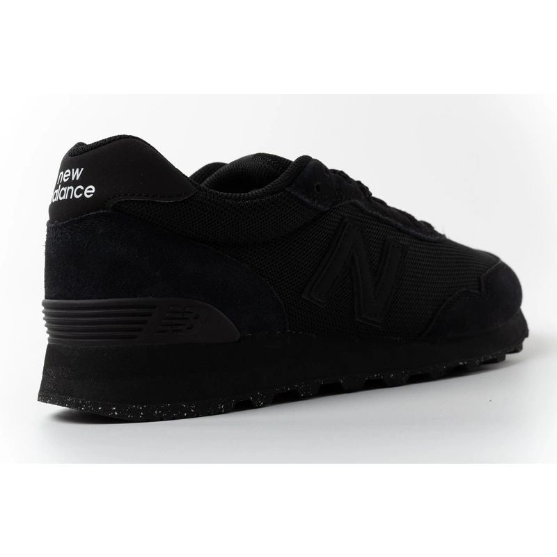 New Balance men's 515 black suede leather sneakers