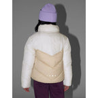 Girls' puffer jacket with synthetic down filling 4F 4FJRAW25TDJAF0807-12S