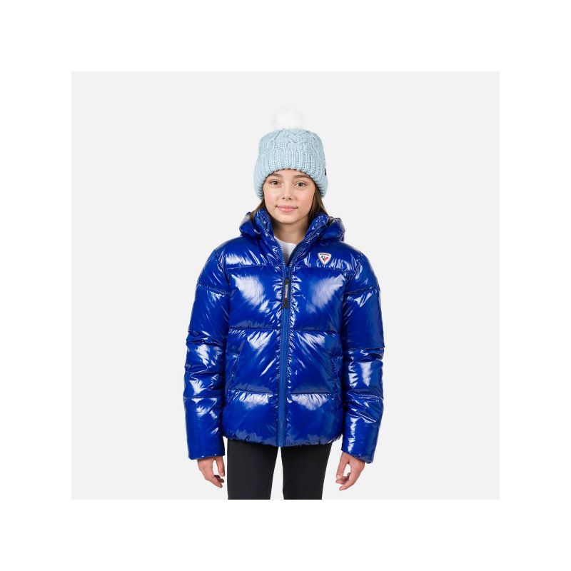Rossignol Puffy Shiny Rip-Stop Jkt Jacket Blue Import z PMSport Your Sports Performance