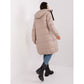 Women's beige quilted winter jacket SUBLEVEL knee-length (D50048X44518B3) In preparation Your Sports Performance