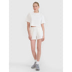 Women's crop top t-shirt 4F 4FWSS25TTSHF1977-11S *Kategoria tymczasowa Your Sports Performance
