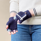 Women's/children's winter phone gloves - black Hurtel