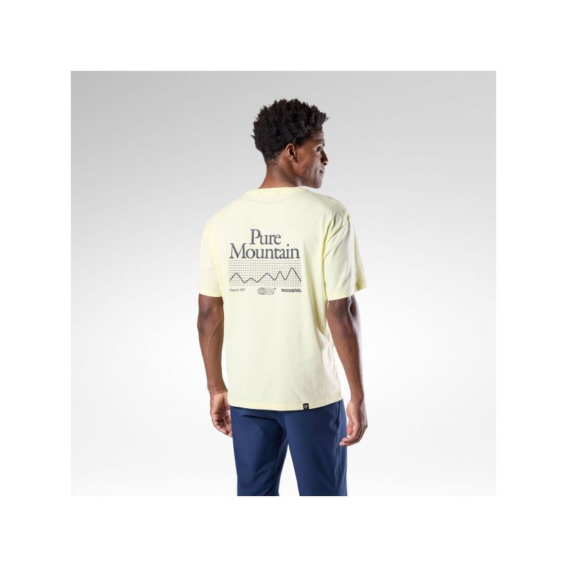 ROSSIGNOL M Graphic Waterfall Tee Yellow
