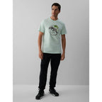 Men's regular printed T-shirt 4F 4FKAW26TTSHM4474-47S