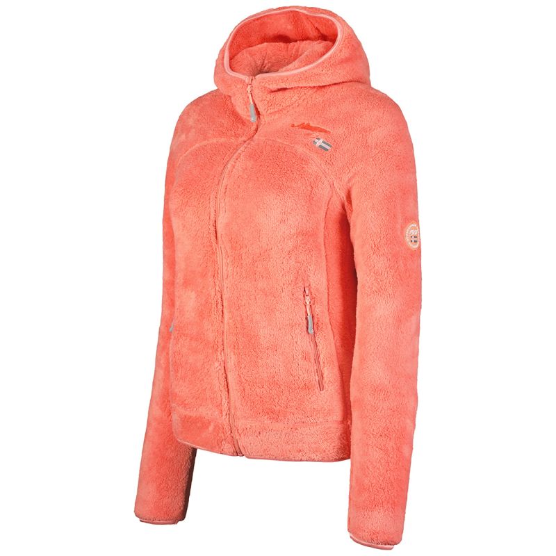 FLEECE for girls Geographical Norway UPALOOD SAUMON DB GIRL 047-1 SALMON (WZ8857E/GN-SAUMON) Geographical Norway