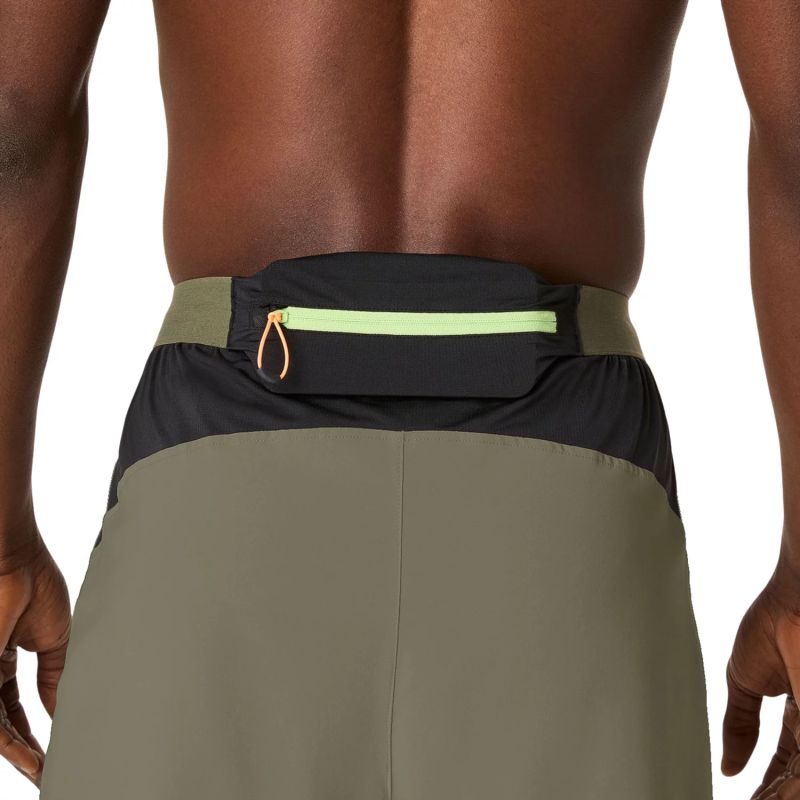 ASICS Fujitrail All Over Print 5IN Short 2011D392-300 Green L In preparation Your Sports Performance